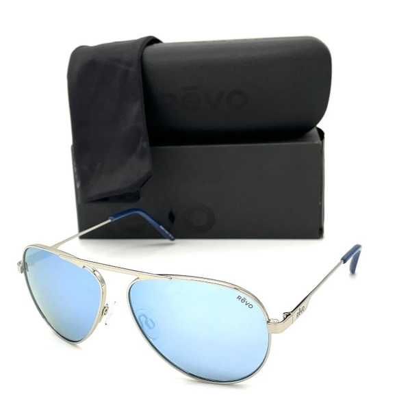 REVO METRO JEEP RE1163 03 Chrome /Blue Water 60mm Polarized Sunglasses - Picture 2 of 4